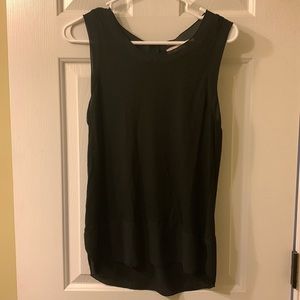 LOFT mixed media black shell